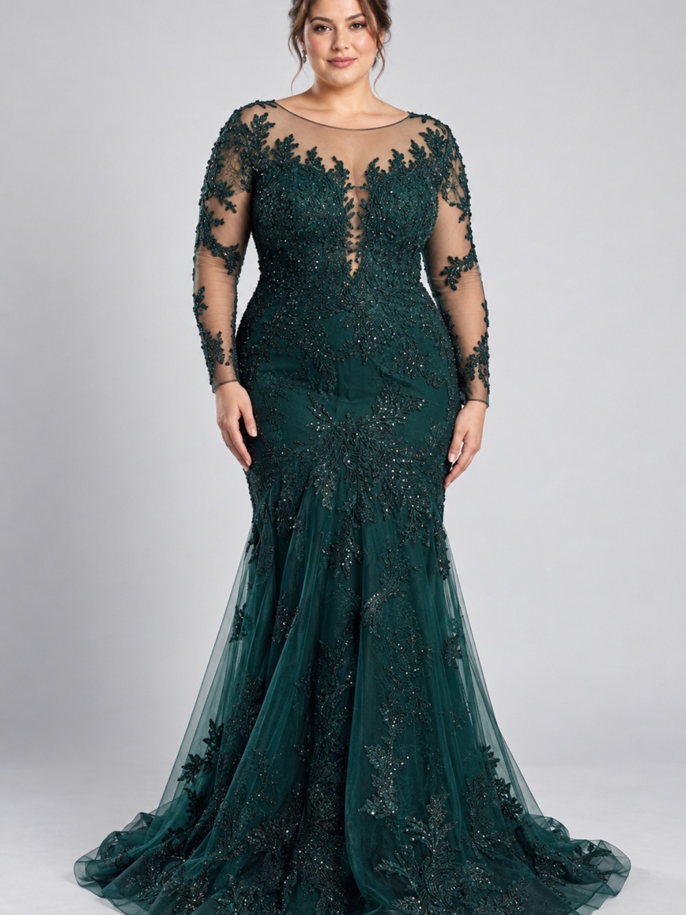 Alexander by Daymor 1474 Emerald Green Embellished Gown Size 18